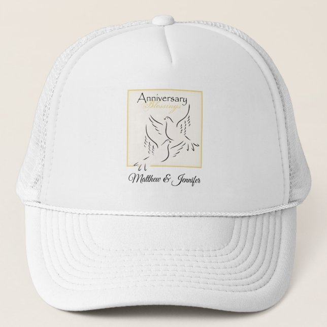 Casquette Nom personnalisé, Bénédiction pour l'anniversaire  (Devant)