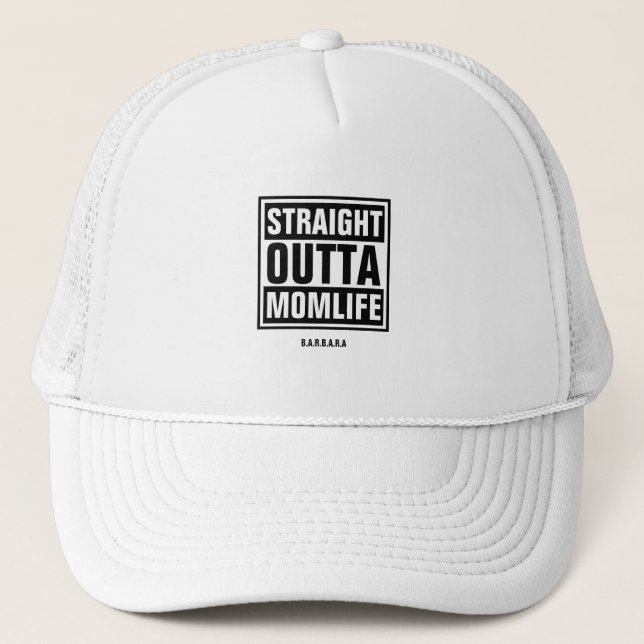 CASQUETTE NOM PERSONNALISÉ DE PRIME DE VIE DE MOM DROIT (Devant)