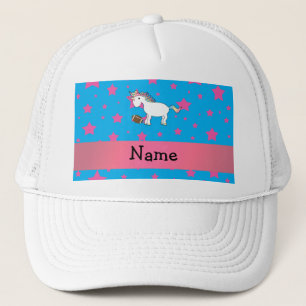 Casquette Nom personnalisé football étoiles licorne