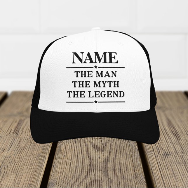 Casquette Nom Personnalisé L'Homme Le Mythe La Légende (Créateur téléchargé)