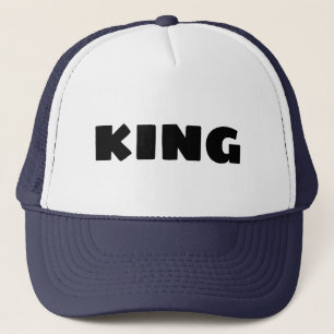 Casquette Nom personnalisé roi texte majuscules chapeaux Coo