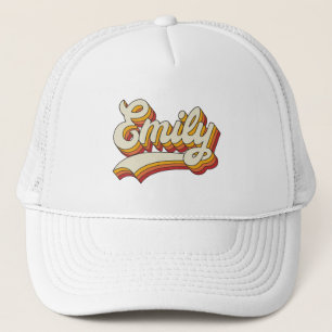 Casquette Nom Rétro Emily Design Vintage Années 70