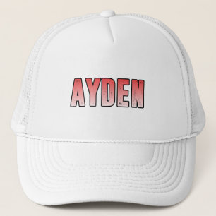 Casquette Nom rose Ayden