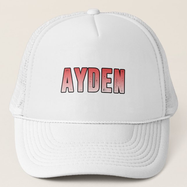 Casquette Nom rose Ayden (Devant)