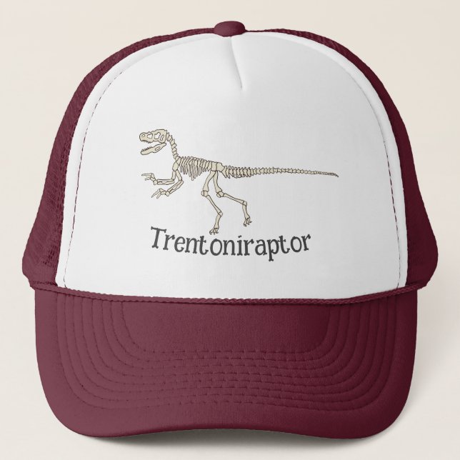 Casquette Nom Velociraptor personnalisé (Devant)