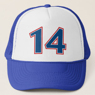 Casquette Nombre bleu 14