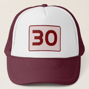 Casquette Nombre personnalisable Limite de vitesse d'âge per