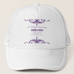Casquette Noms personnalisés, 50e anniversaire de mariage po