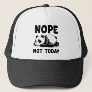 Casquette Non Pas Aujourd'Hui Panda Bear Trucker Chapeau