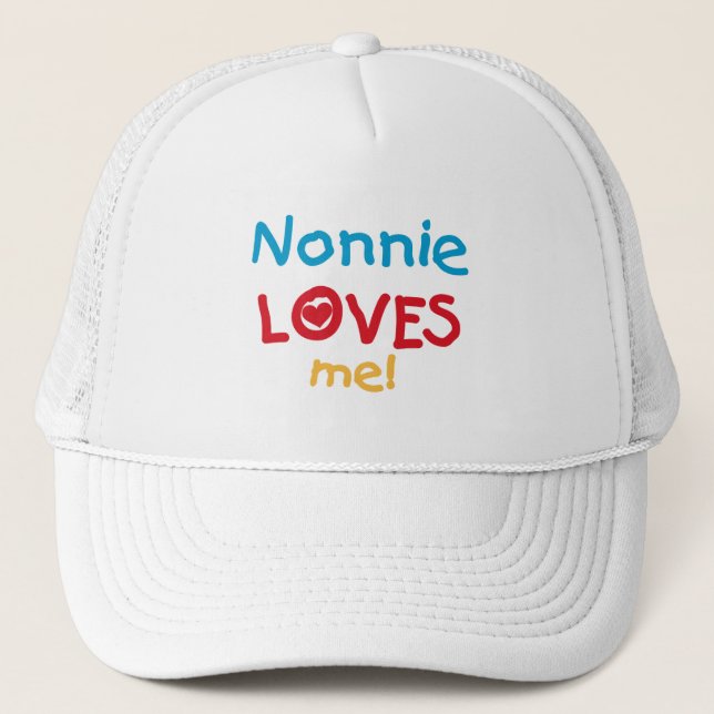 Casquette Nonnie aime moi t-shirts et cadeaux (Devant)