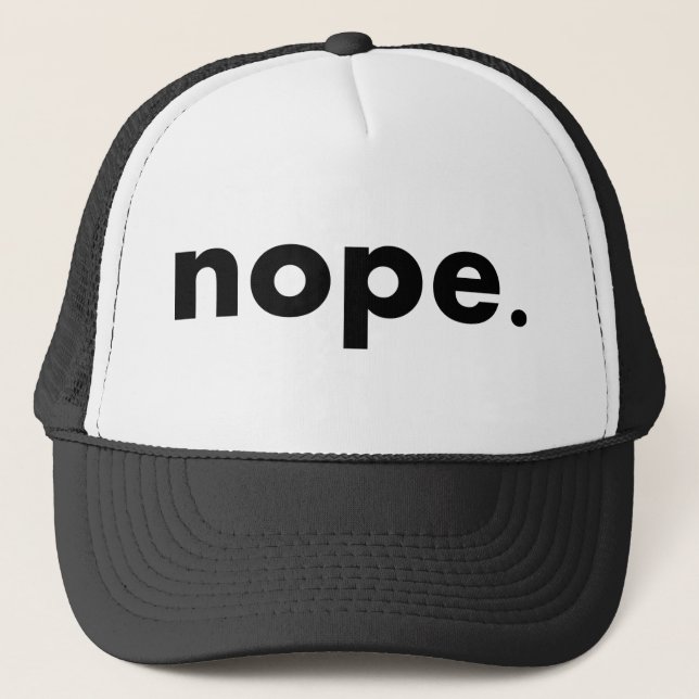 Casquette Nope. (Devant)