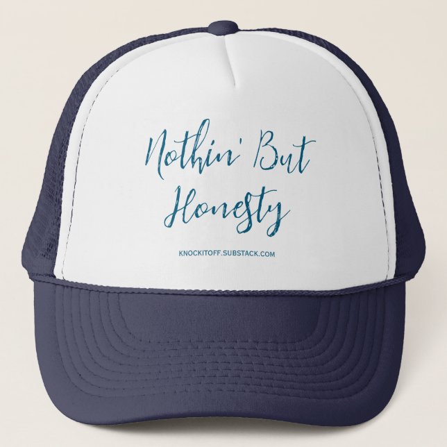 Casquette Nothin' But Honesty (Devant)