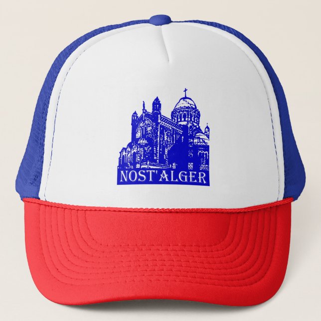 casquette Notre Dame d'Afrique, bleue (Devant)