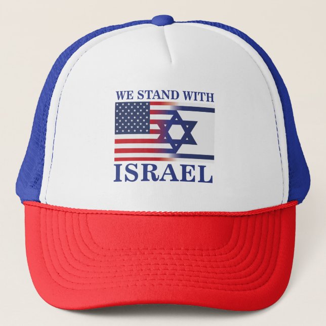 Casquette Nous, Américains, avec le drapeau d'Israël (Devant)