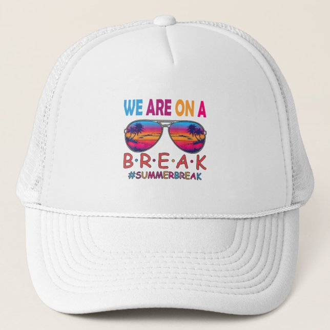 Casquette Nous Sommes En Pause Professeur Hors Service Vacci (Devant)