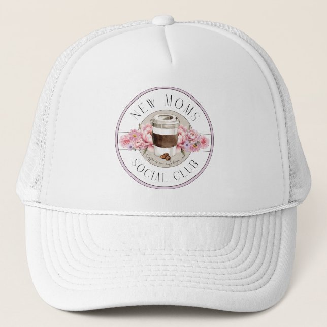 Casquette Nouveau Humour maman, le café est notre seul espoi (Devant)
