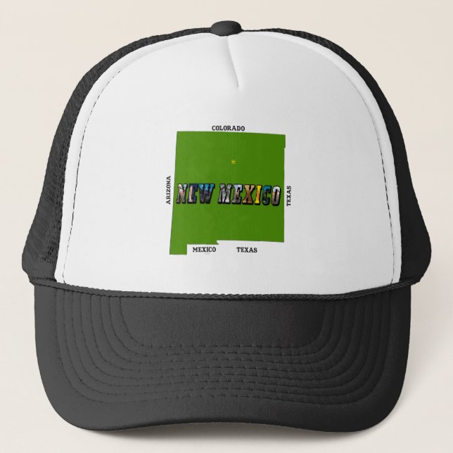 Casquette Nouveau Mexique Plan Plan Texte Photo (Devant)