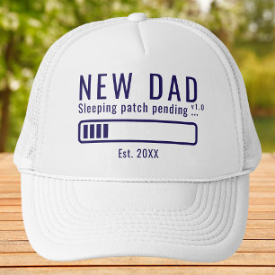 Casquette Nouveau Papa Patch Dormant Typographie Gras