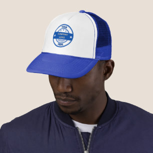 Casquette NOUVEAUTÉ ! Chapeau de camion - Blanc et Royal - P