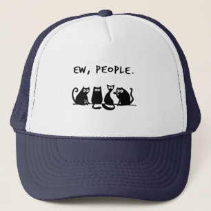 Casquette Nouveaux gens drôle Meowny Chats Noirs