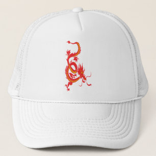 Casquette Nouvel An chinois Dragon rouge
