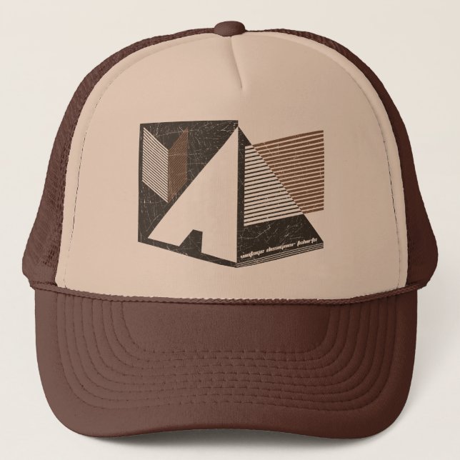 Casquette Nouvelles lignes fraîches de graphique de cru de (Devant)
