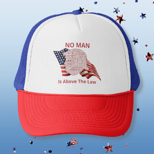 Casquette Nuage de mots politiques anti-Trump