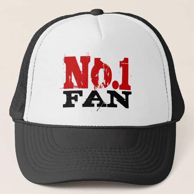 Casquette Numéro 1 Chapeau de camionneur de ventilateur pour (Devant)