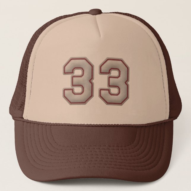 Casquette Numéro 33 avec le regard frais de points de (Devant)