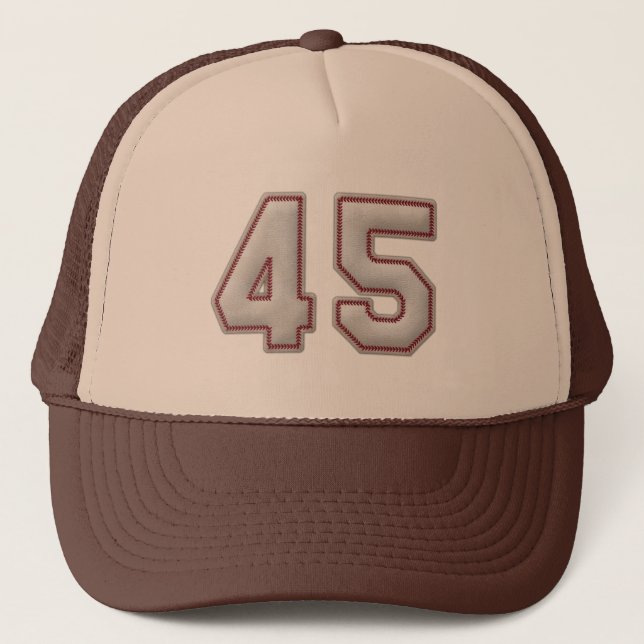 Casquette Numéro 45 avec le regard frais de points de (Devant)