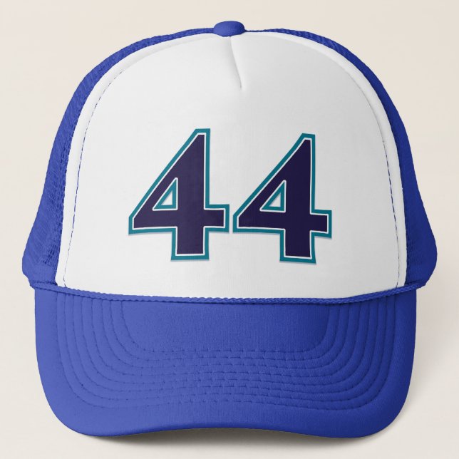 Casquette Numéro bleu 44 (Devant)