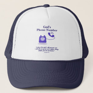 Casquette Numéro de téléphone de Dieu Jérémie 33:3