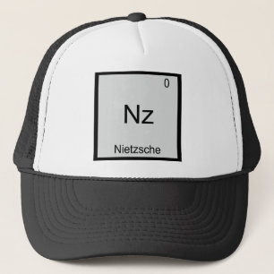 Casquette Nz - Nietzsche Élément Drôle Chimie Symbole Tee