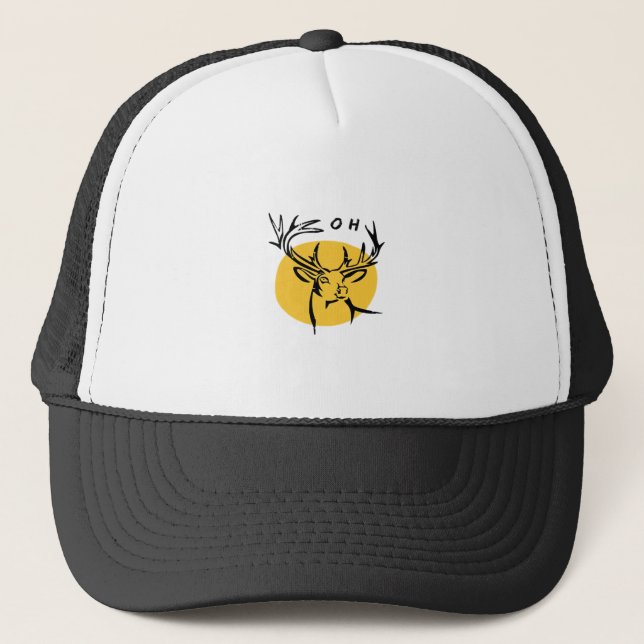 Casquette O Dear O Dear Yellow Artistic Style  (Devant)