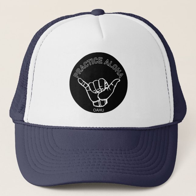 Casquette Oahu - Pratiquer Aloha Shaka (Hang Loin) (Devant)