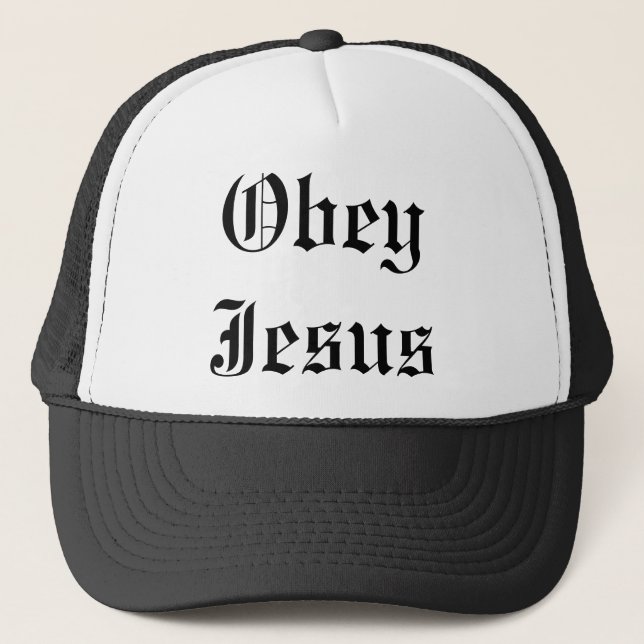 Casquette Obéissez Jésus (Devant)