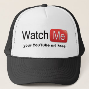 Casquette Observez-moi sur YouTube (de base)