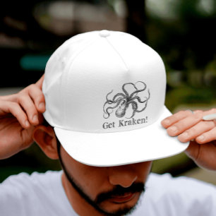 Casquette Obtenez Kraken Monster de la mer Vintage