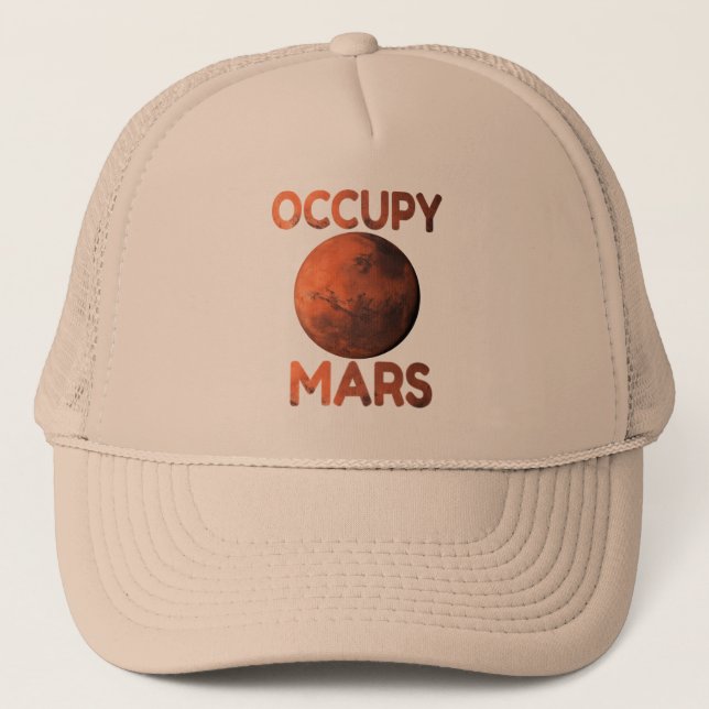 Casquette Occupez la course Terraform de l'espace de Mars (Devant)