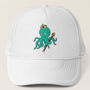 Casquette Octopus comme roi avec Trident