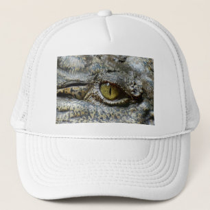 Casquette œil de crocodile visage animal personnalisé diy