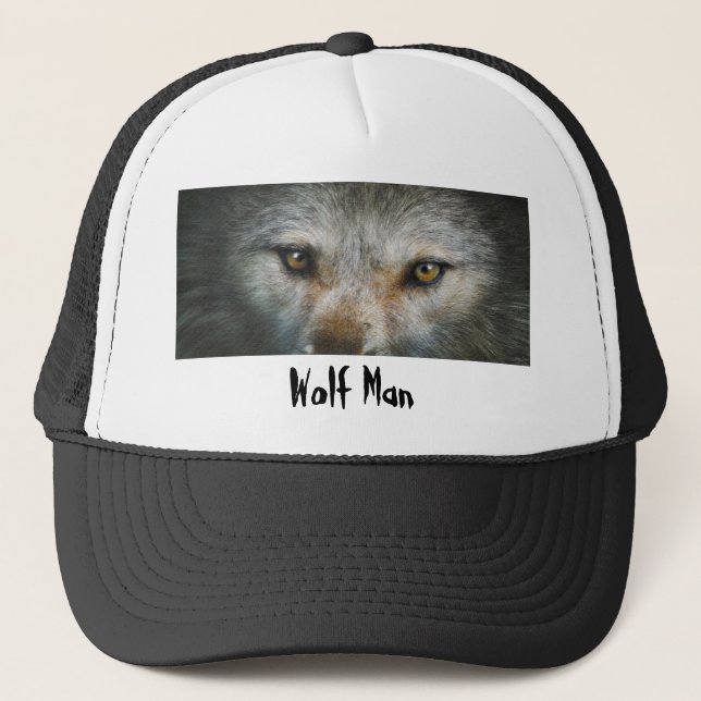 Casquette Oeil de loup gris étoile Art de la faune (Devant)