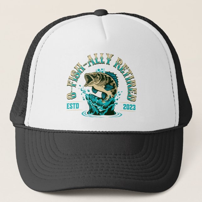 Casquette Ofish Retraité 2023 Retraite Pêche papa (Devant)