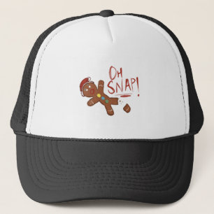Casquette Oh bonhomme en pain d'épice instantané