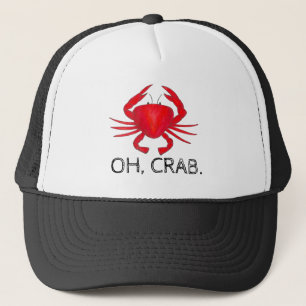 Casquette Oh, Crab (Crap) Red Baltimore Maryland Crabs Hat