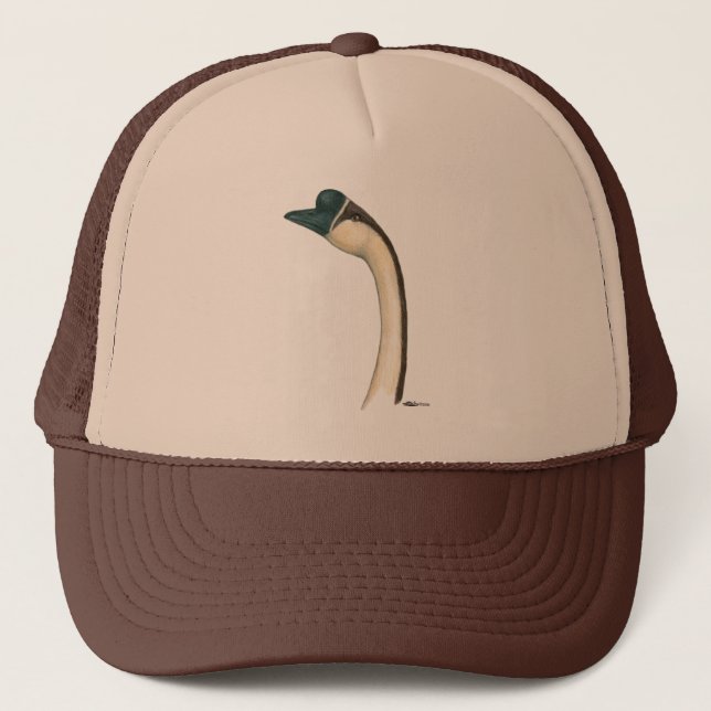 Casquette Oie :  Tête chinoise Brown (Devant)