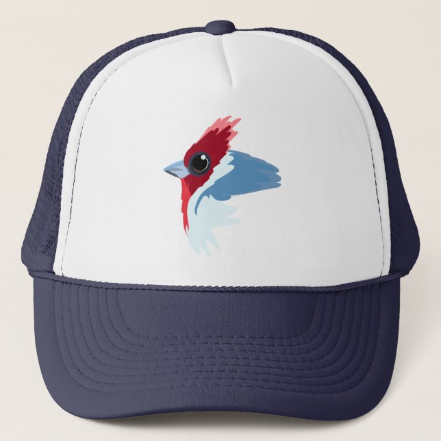 Casquette Oiseau cardinal à crête rouge (Devant)