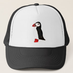 Casquette Oiseau de Puffin mignon Aquarelle drôle Atlantique