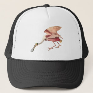 Casquette Oiseau en ardoise de rose illustrant l'art