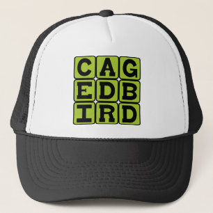 Casquette Oiseau en cage, animal